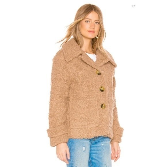 🌟  FREE PEOPLE SO SOFT COZY TEDDY PEACOAT NWT 🌟 - Picture 13 of 14